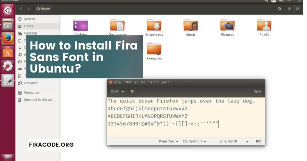 How to Install Fira Sans Font in Ubuntu