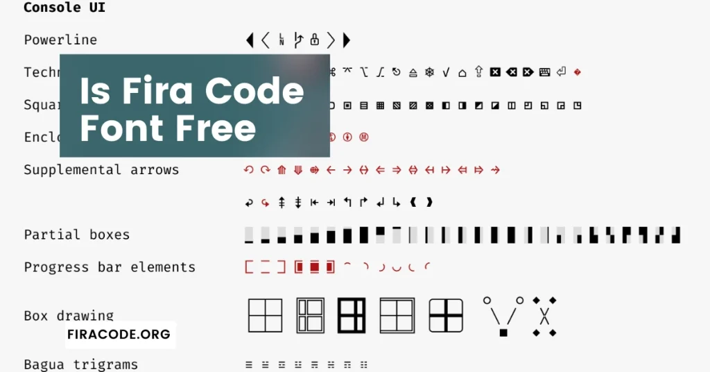 Is Fira Code Font Free